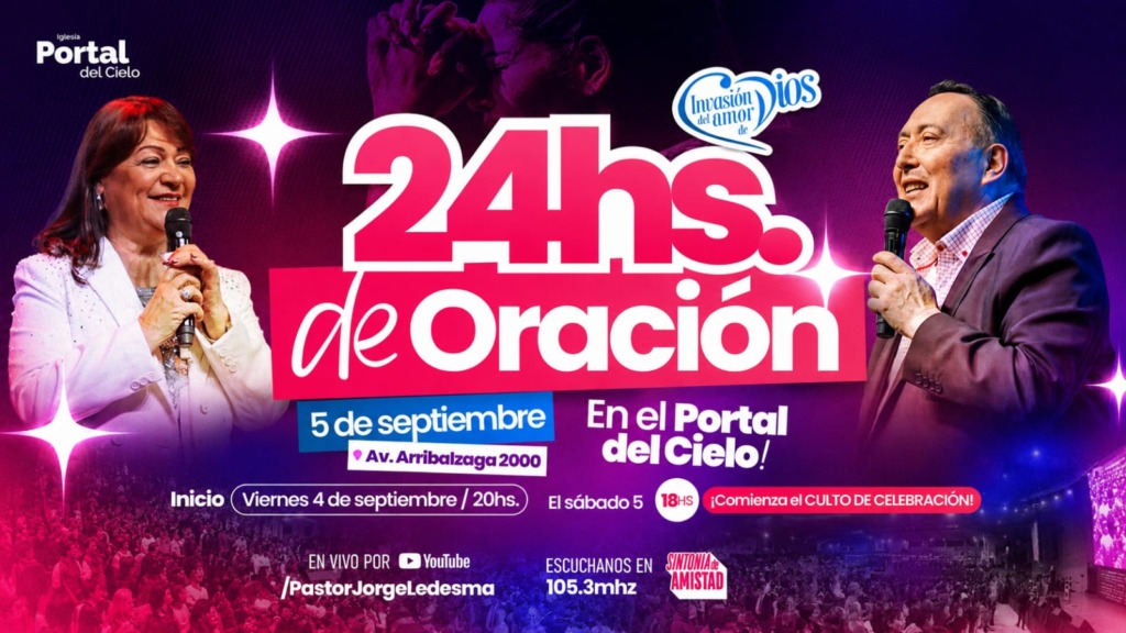Unidos globalmente en fe: Te invitamos a sumarte a nuestra vigilia de 24 horas de oración de Invasión para llevar cada petición al Cielo
